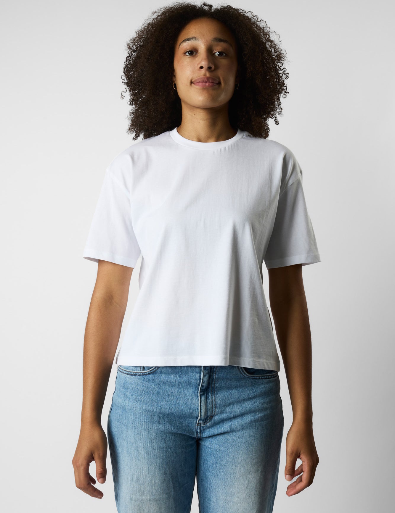 boxy organic crop tee