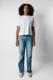 boxy organic crop tee