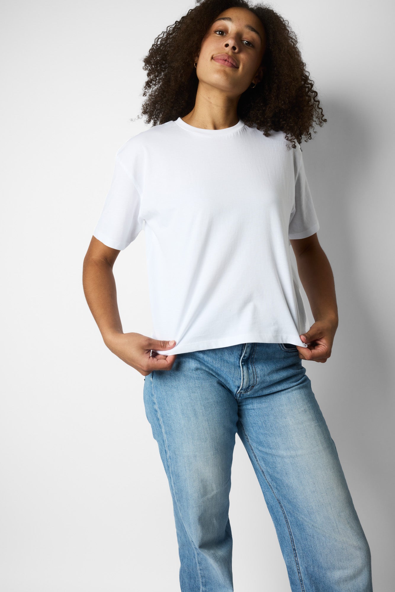 boxy organic crop tee