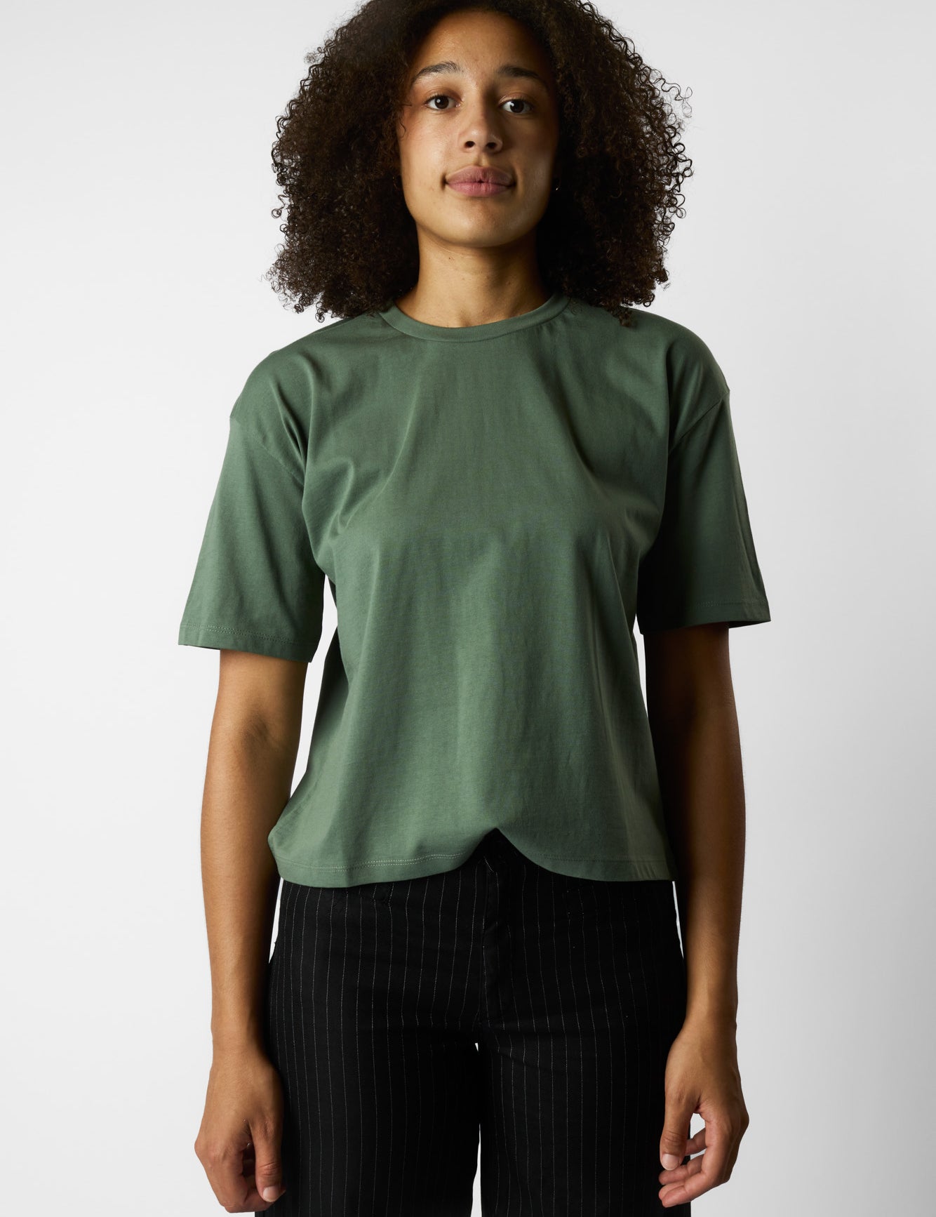 boxy organic crop tee
