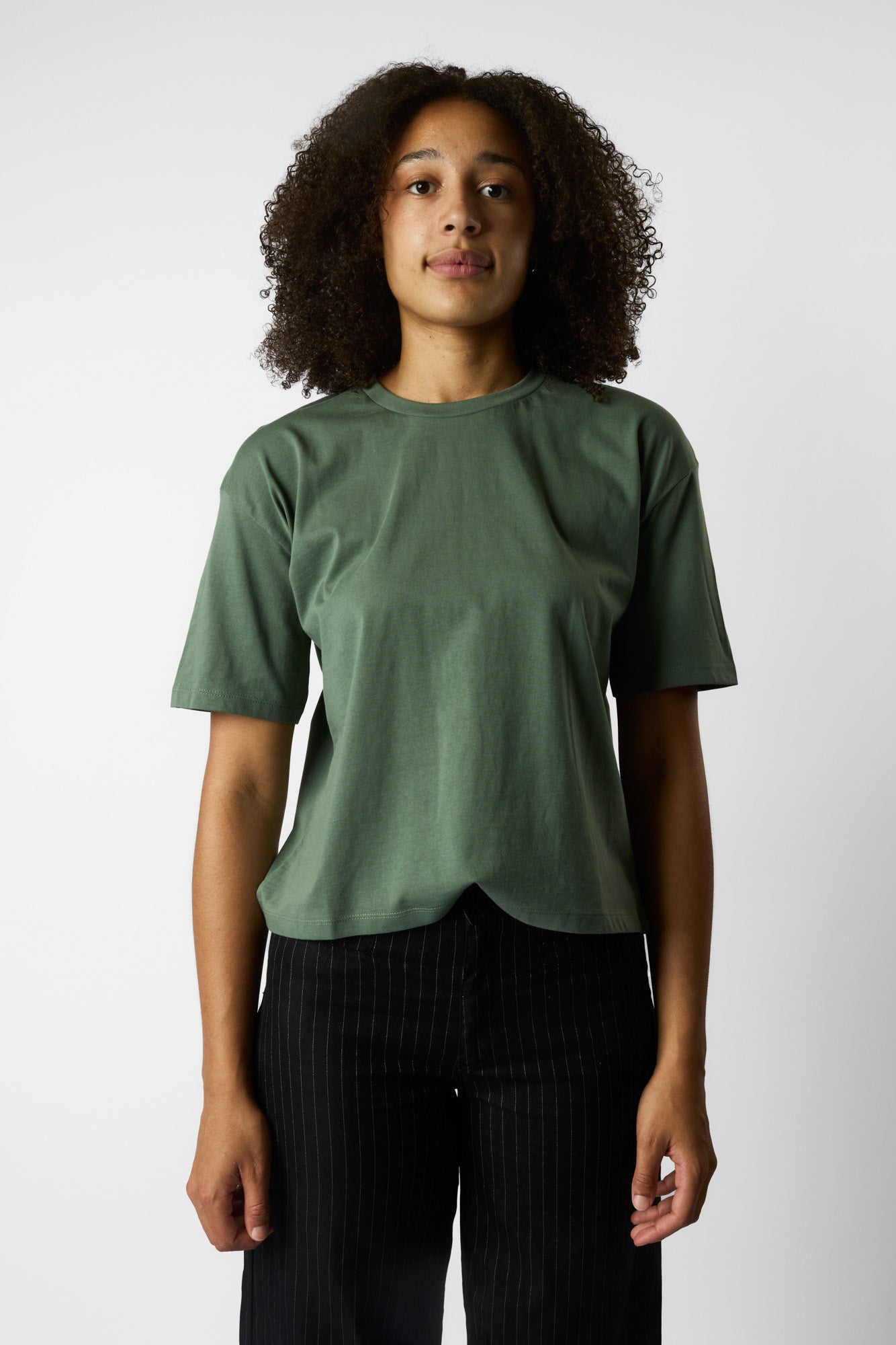 boxy organic crop tee