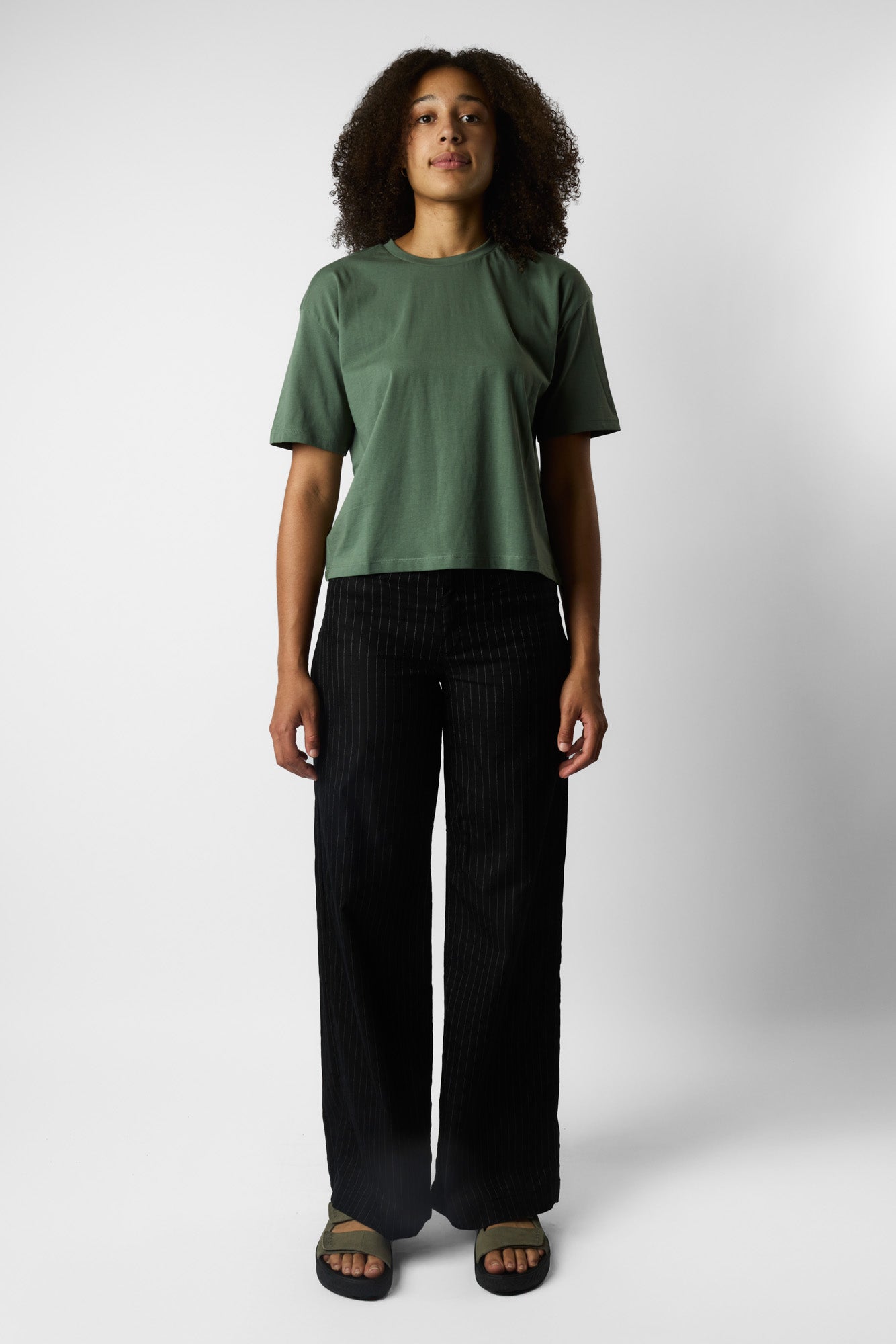 boxy organic crop tee