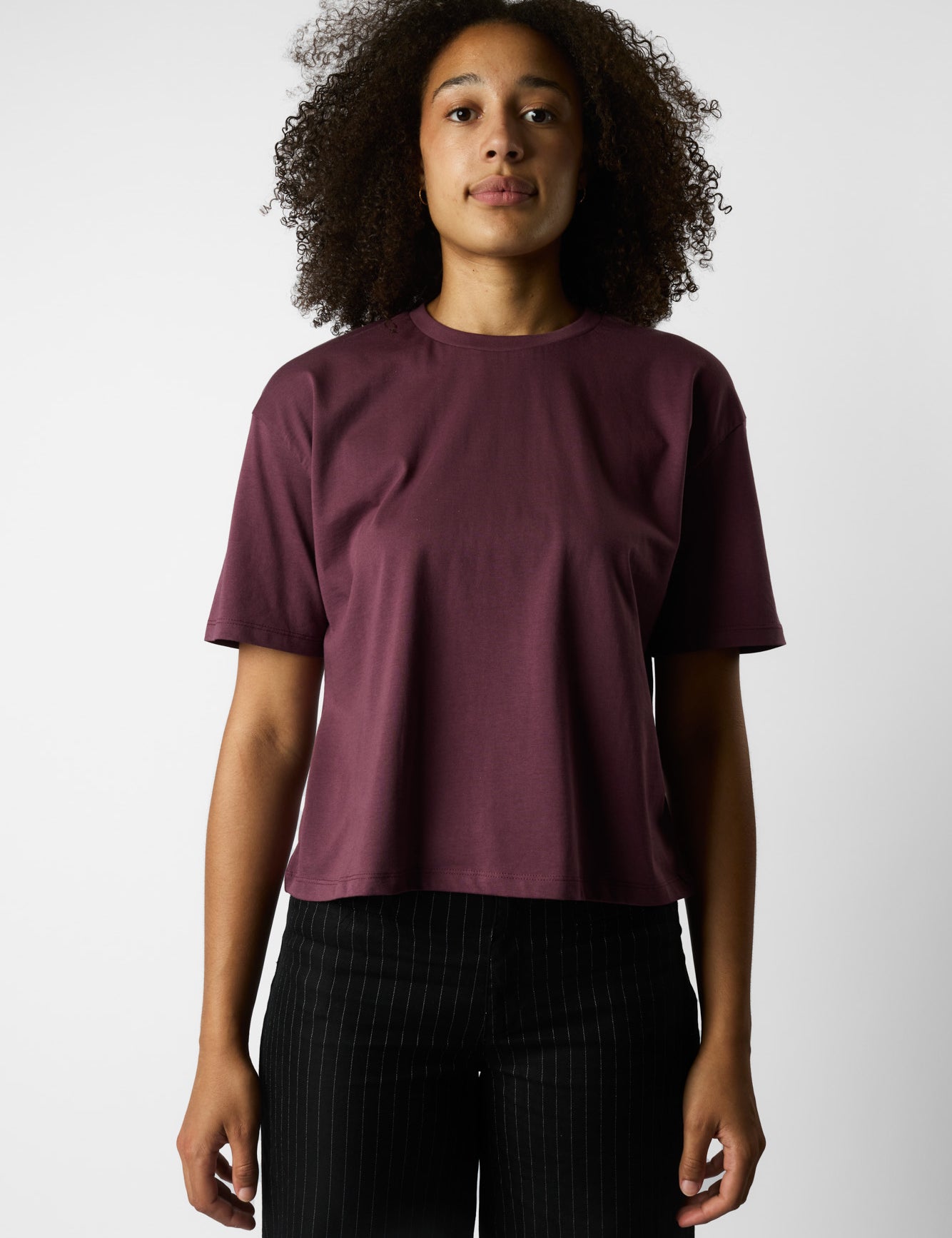 boxy organic crop tee