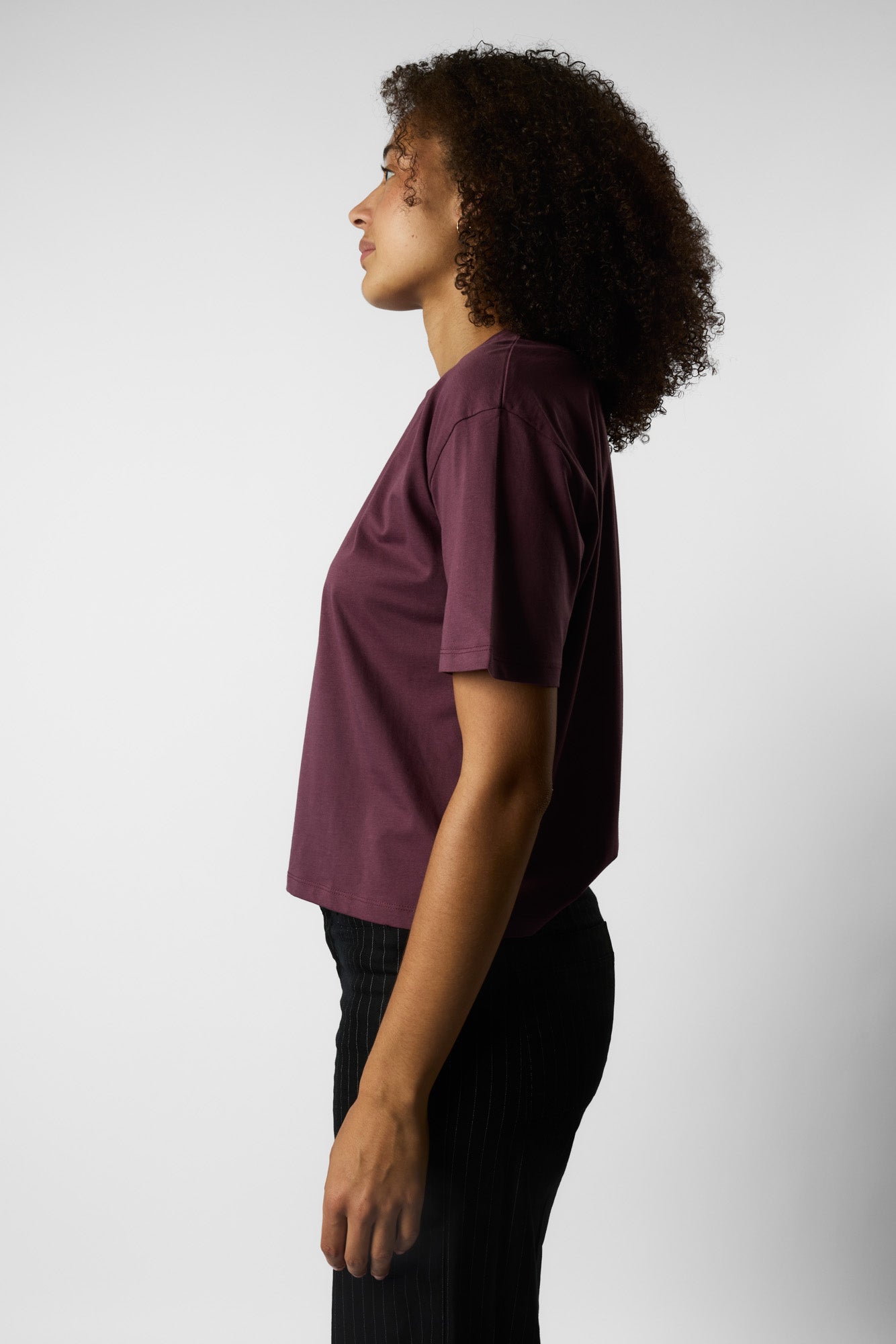 boxy organic crop tee