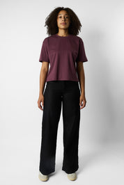 boxy organic crop tee