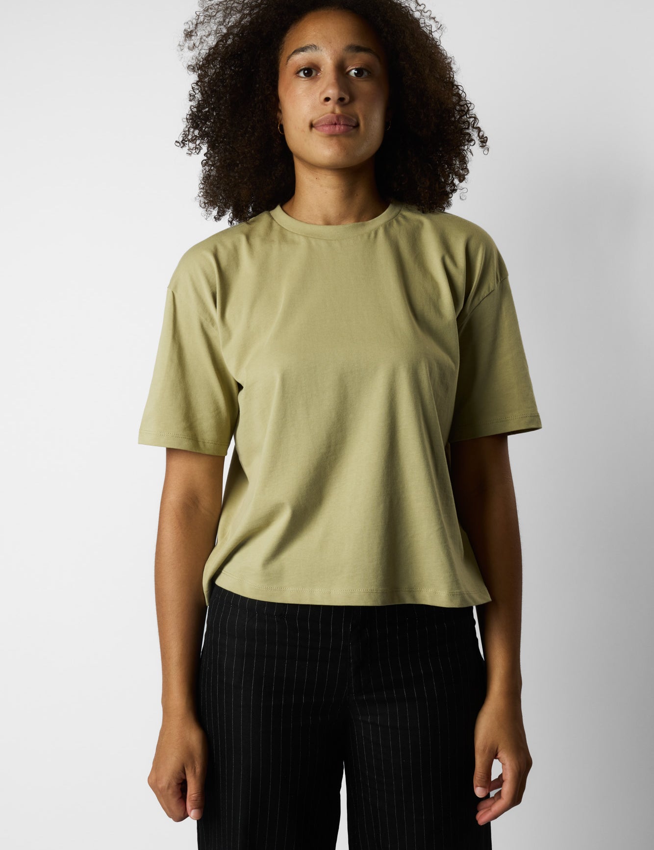 boxy organic crop tee