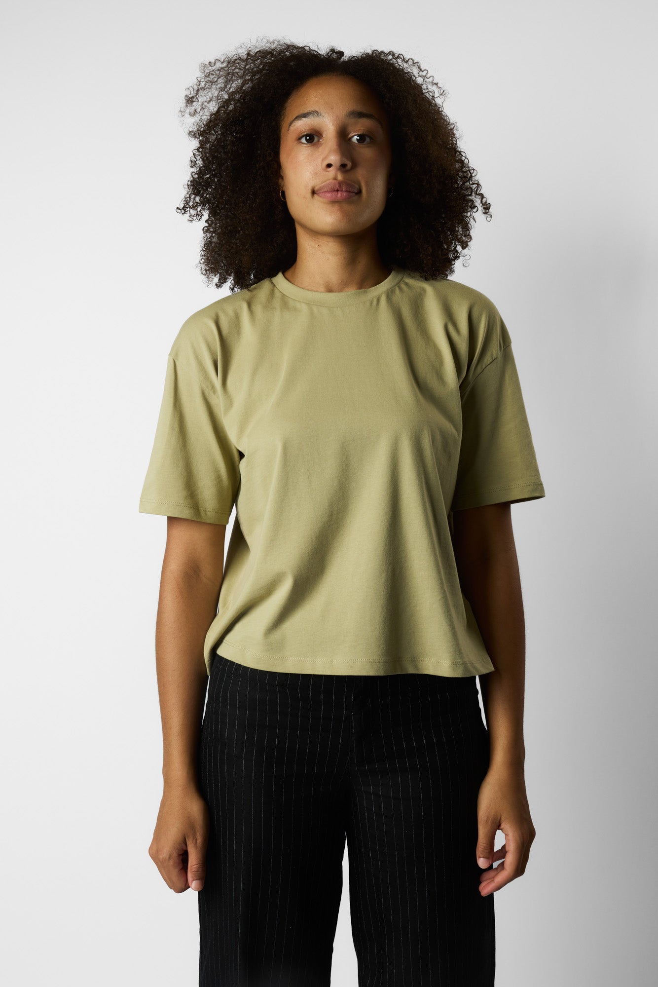 boxy organic crop tee