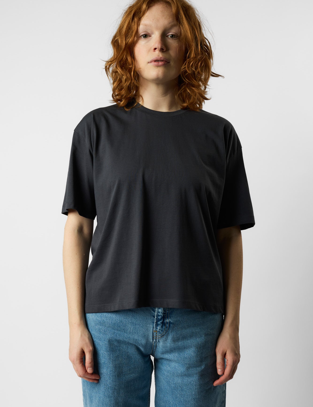 boxy organic crop tee