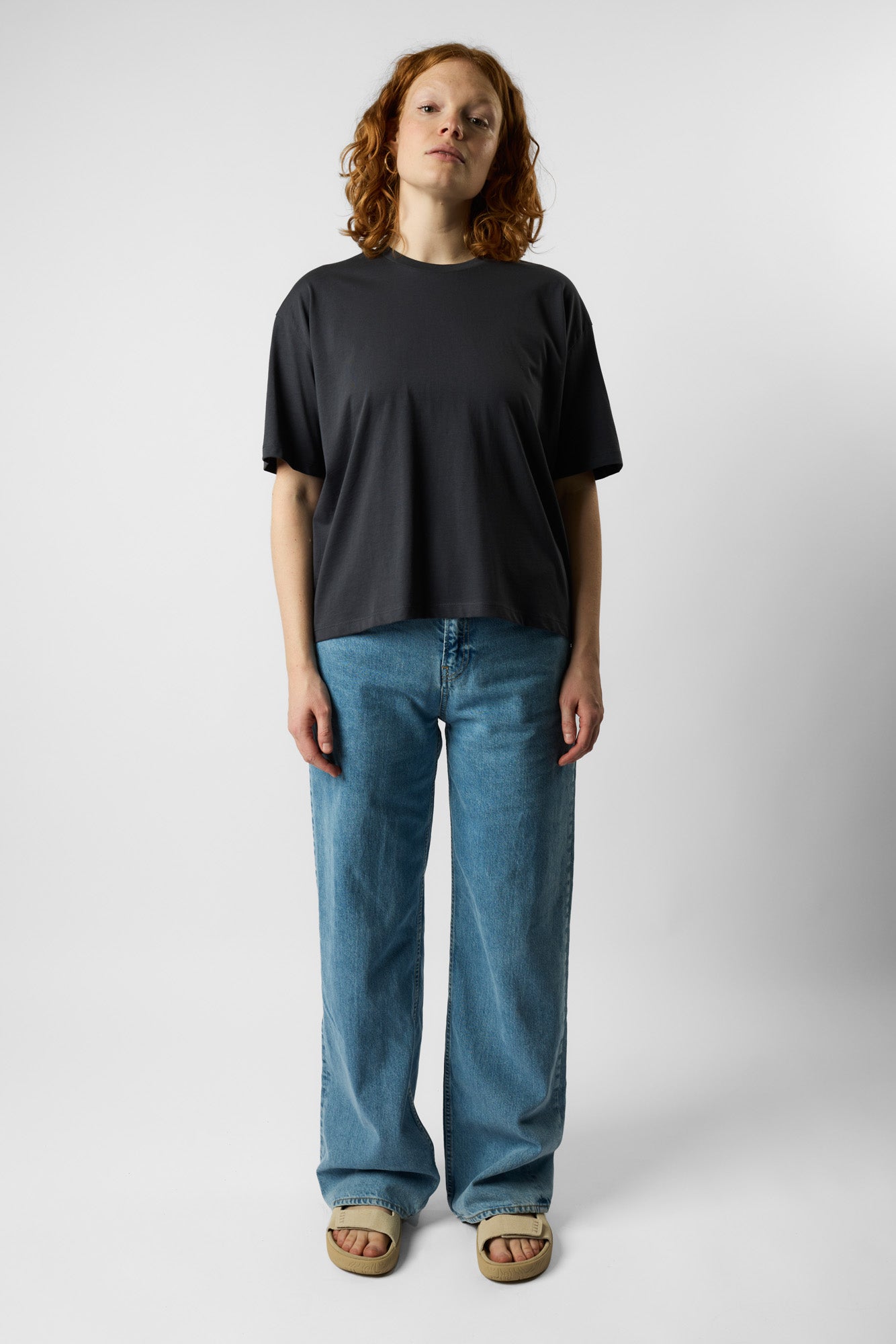 boxy organic crop tee