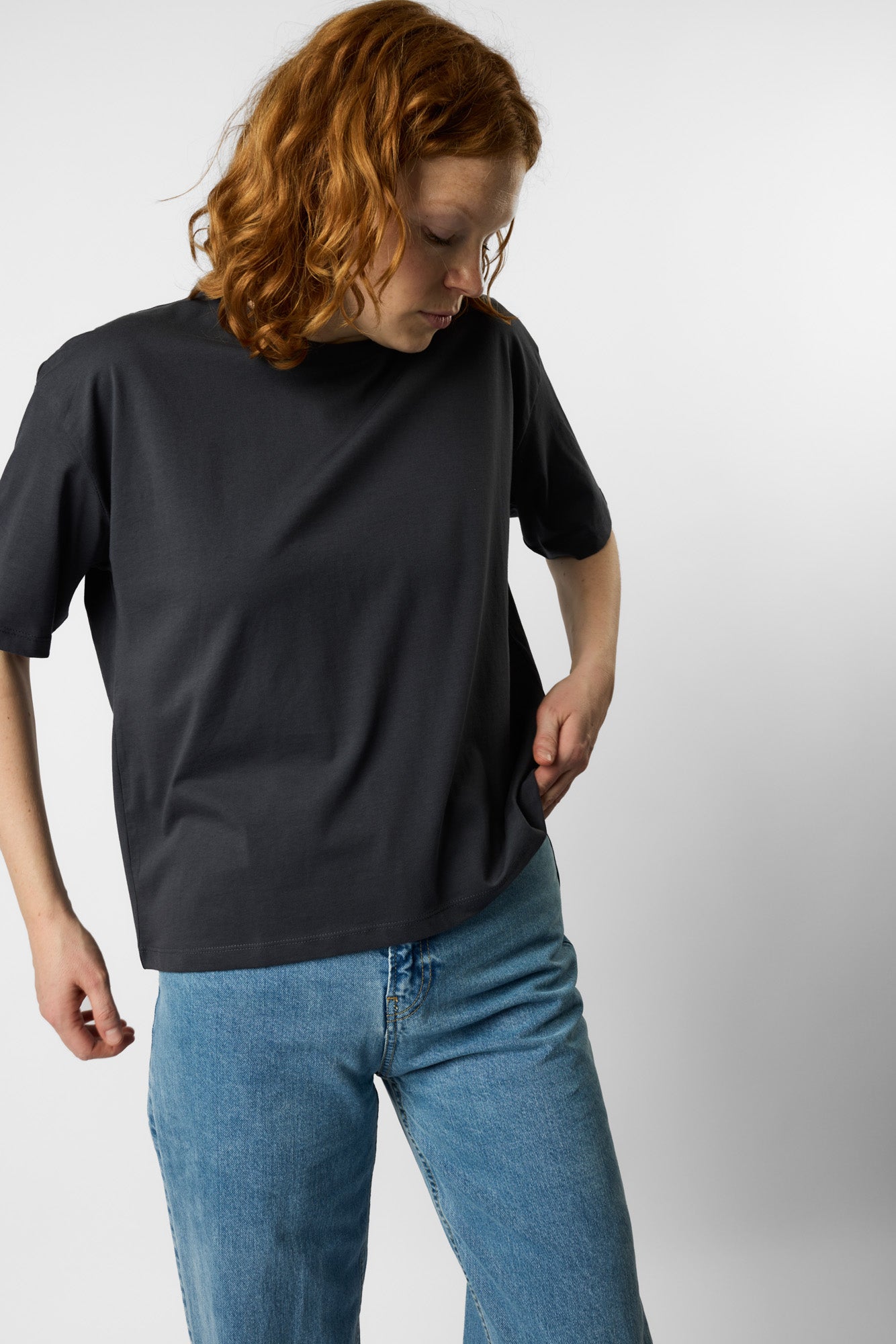 boxy organic crop tee