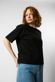 boxy organic crop tee