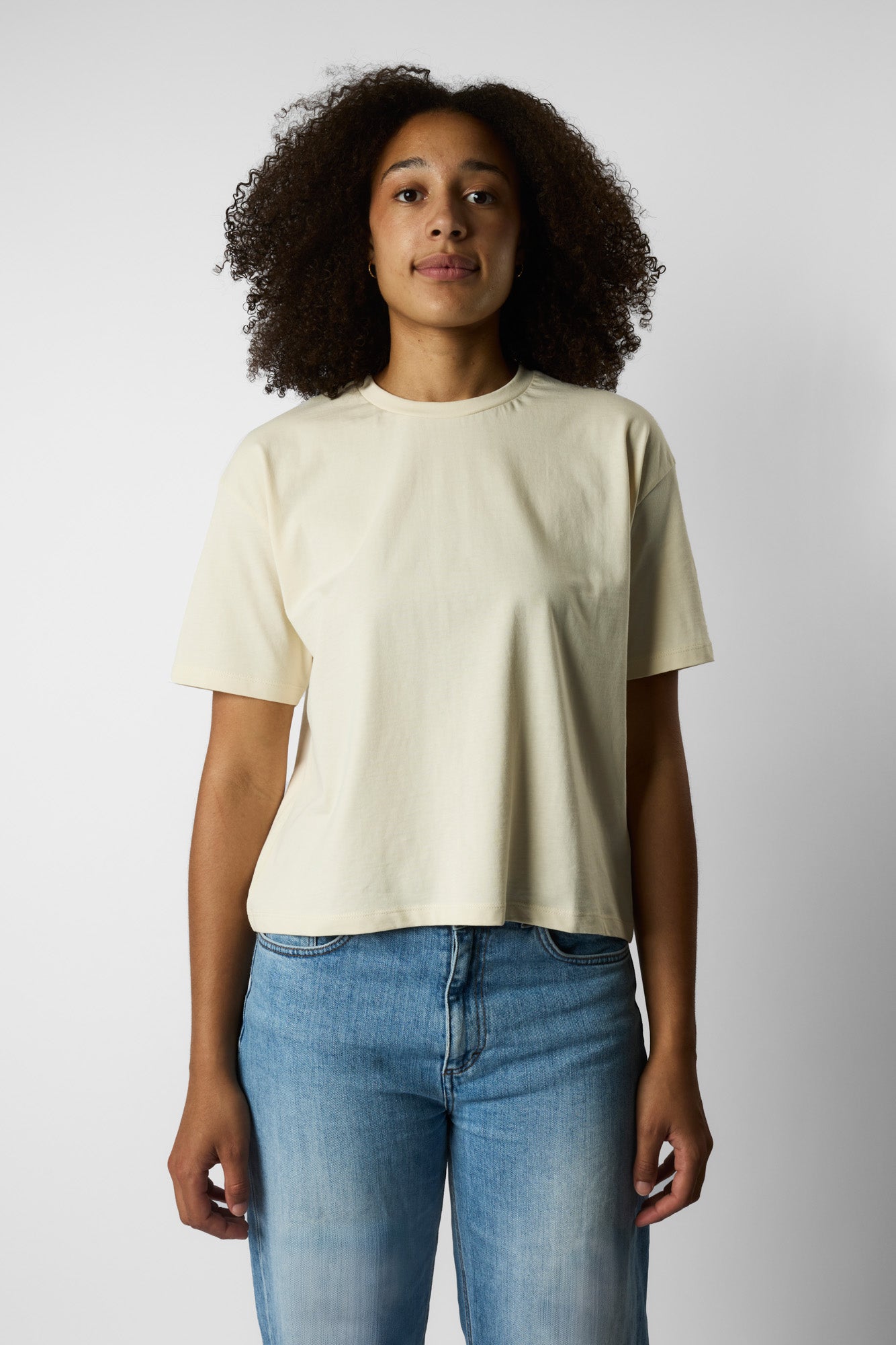 boxy organic crop tee