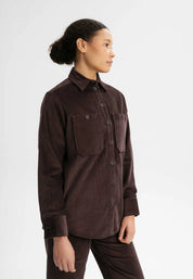 cord overshirt jiya walnuss