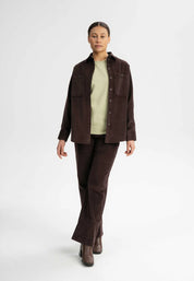 cord overshirt jiya walnuss