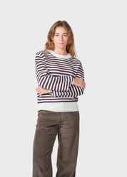 gunilla knit burgundy/cream