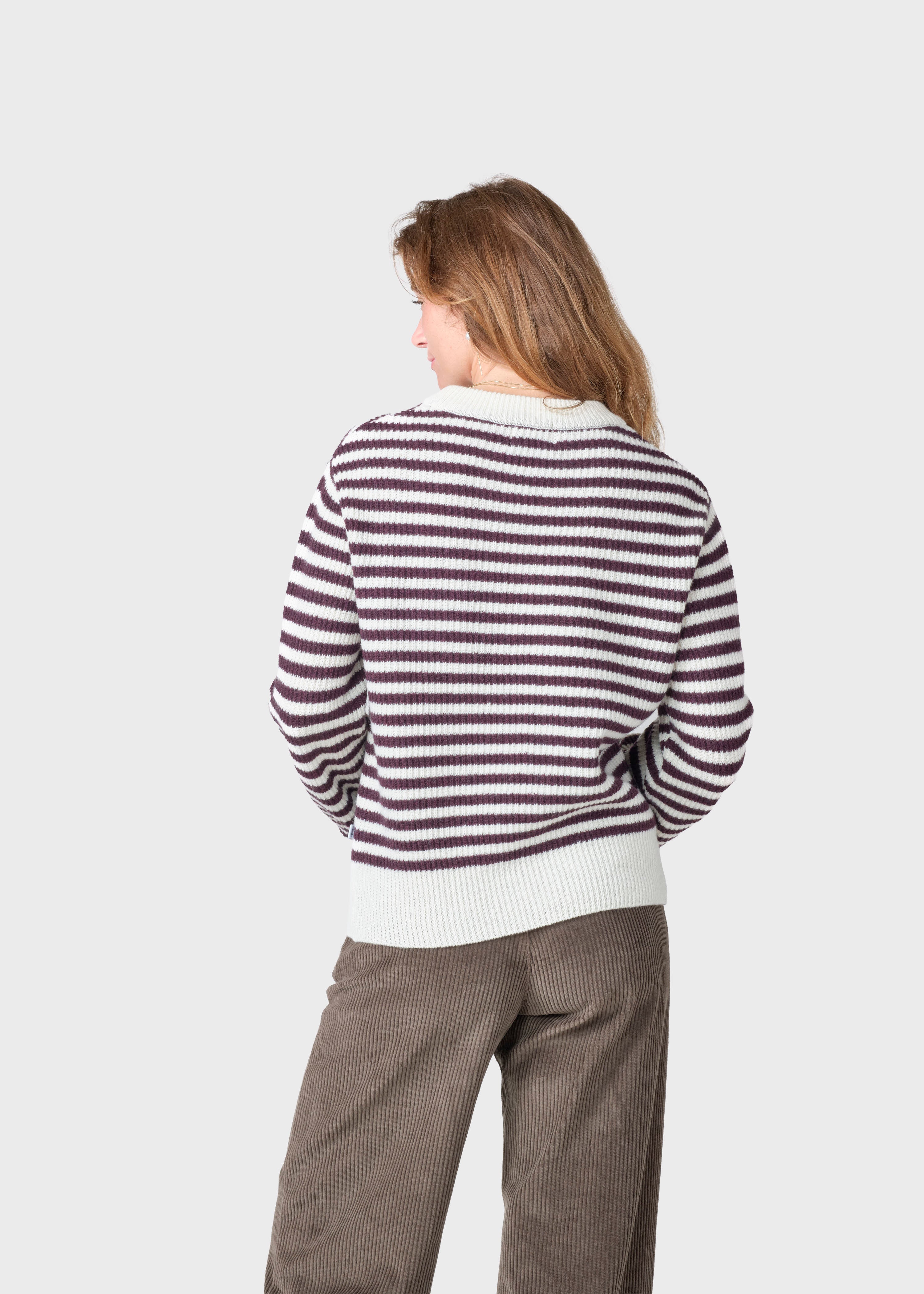 gunilla knit burgundy/cream