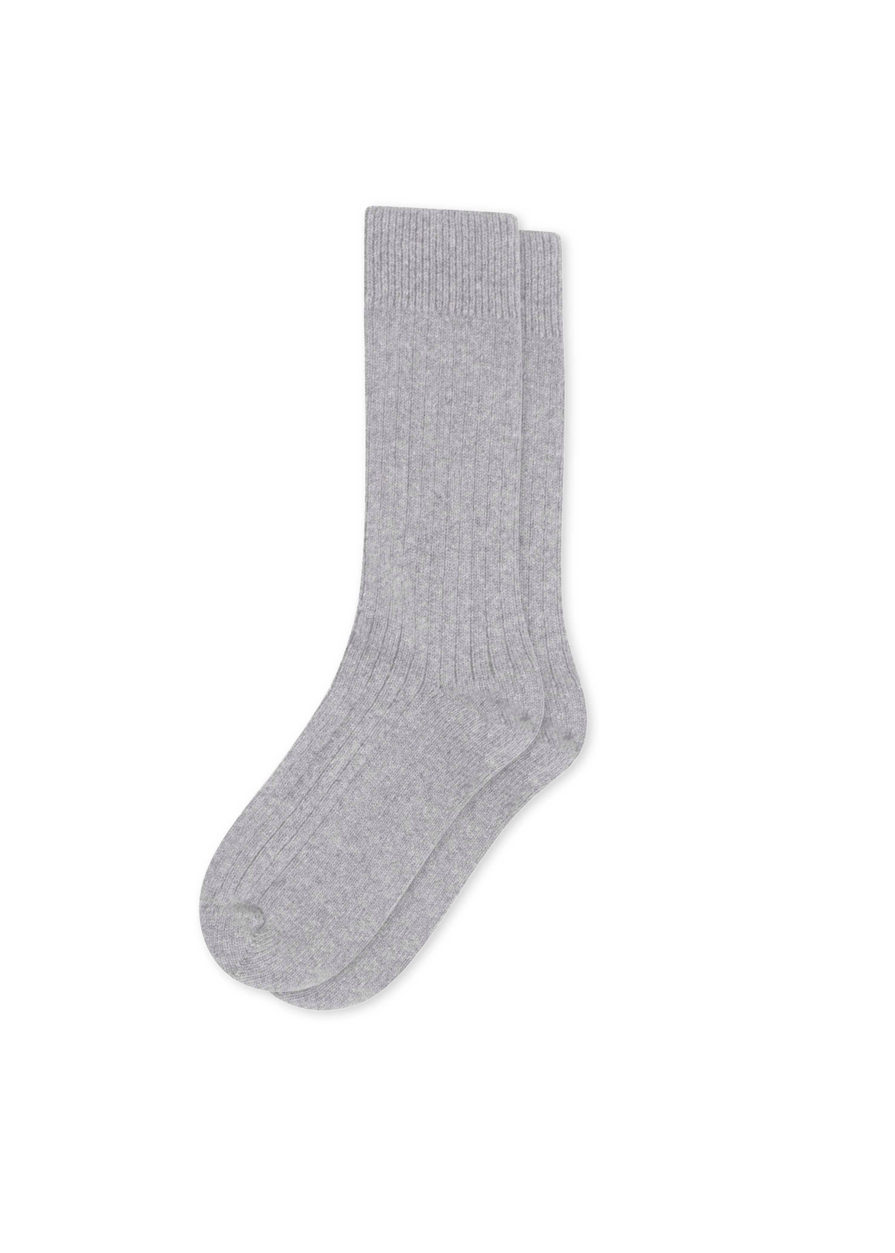 wool socks gray melange