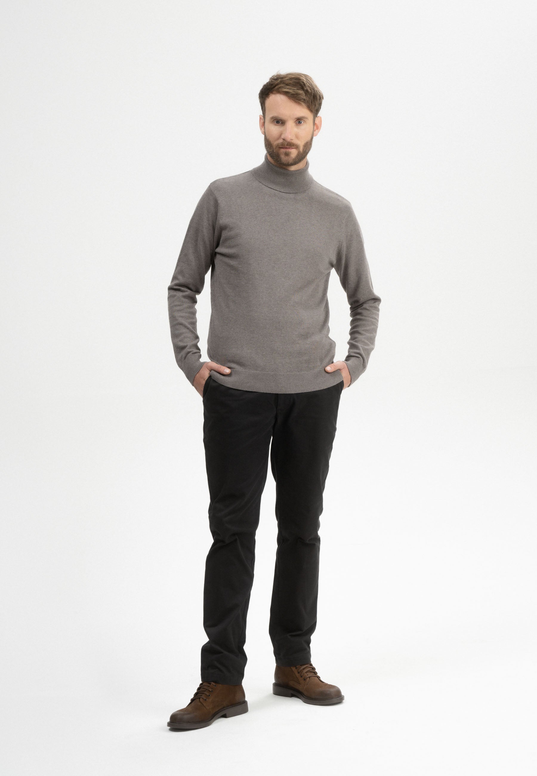 rollkragenpullover kanja bear melange