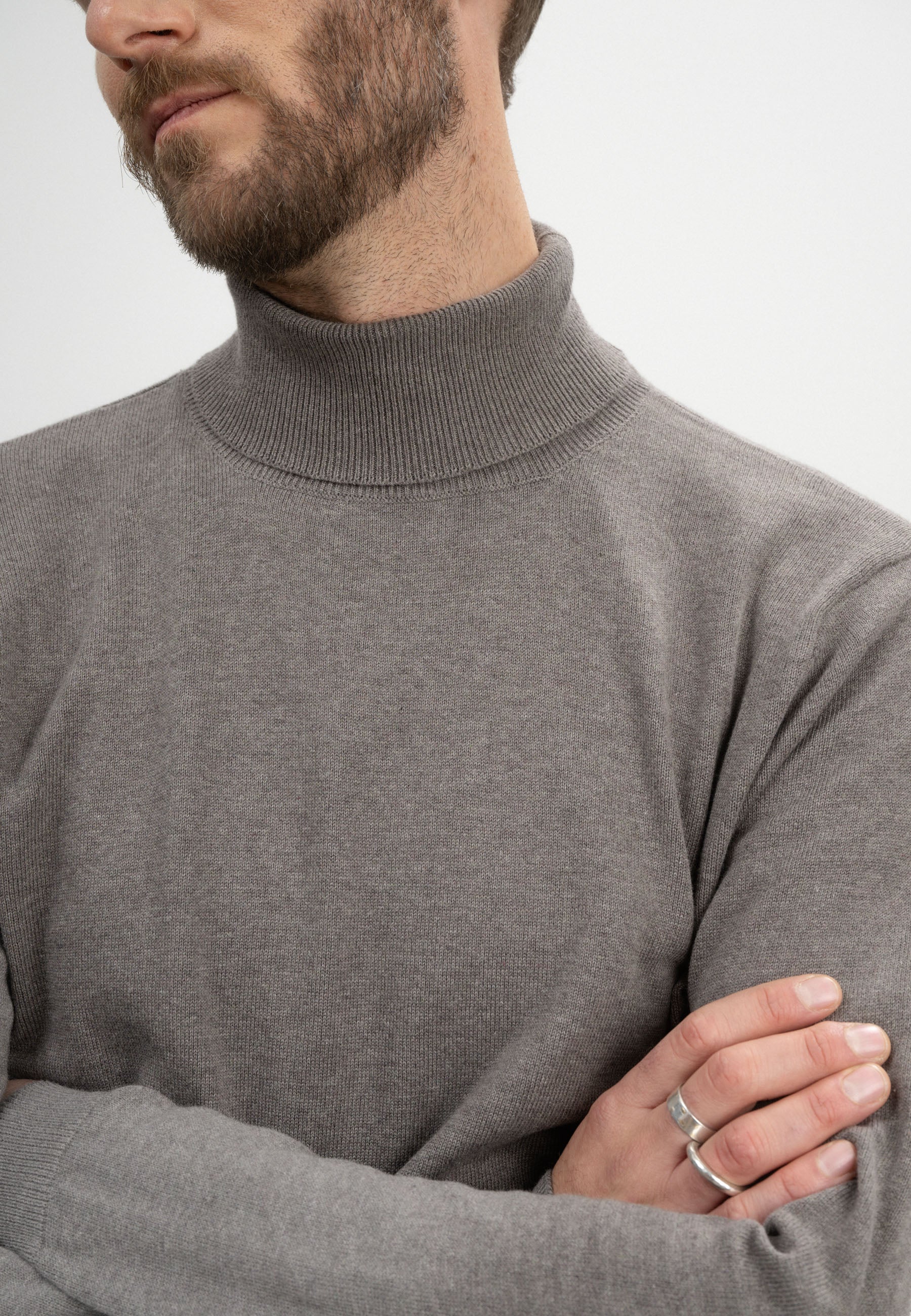rollkragenpullover kanja bear melange