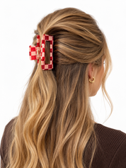 spange rectangle medium fig/rosa