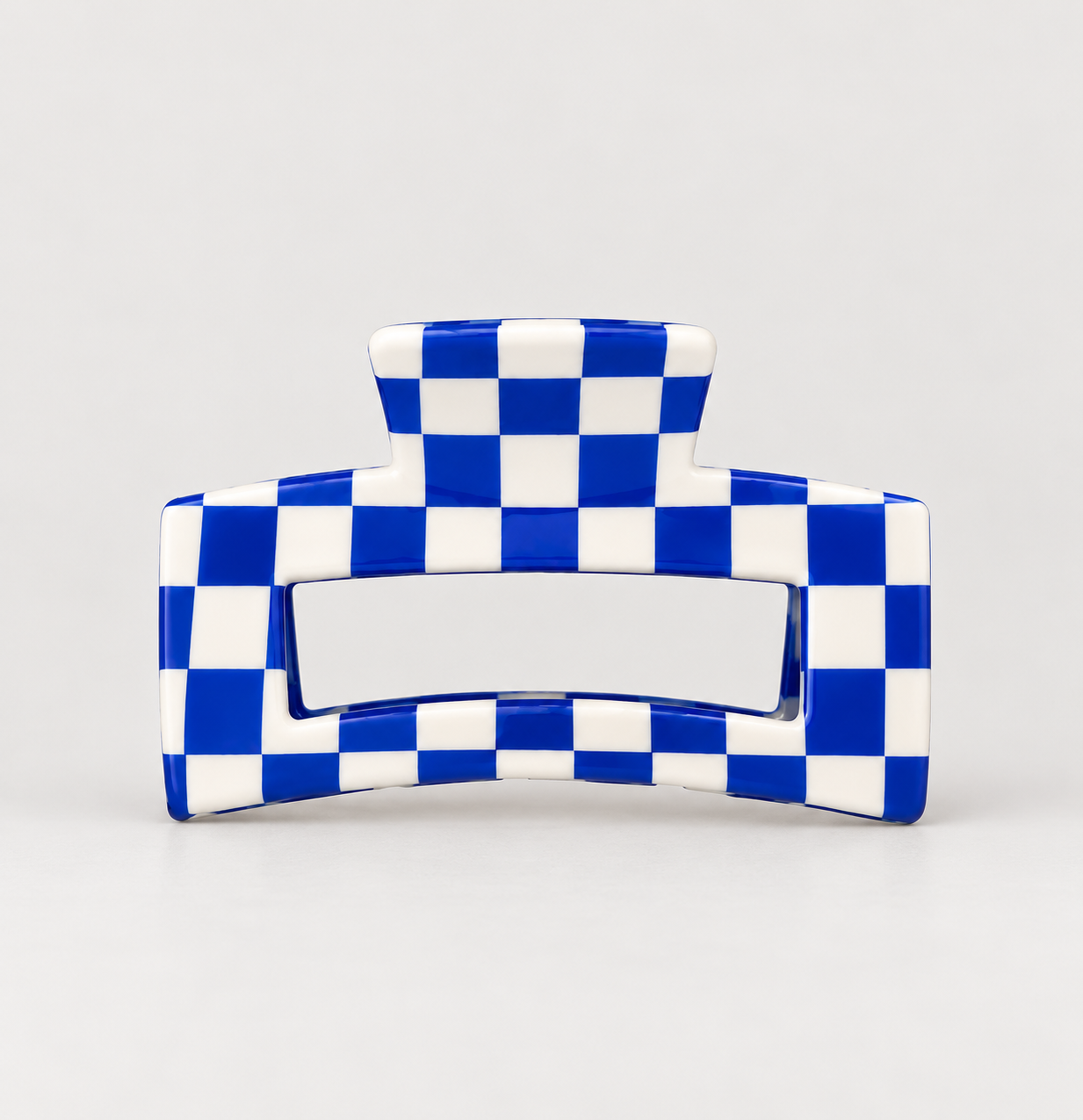 spange rectangle medium blue/ white