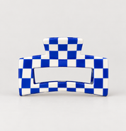 spange rectangle medium blue/ white
