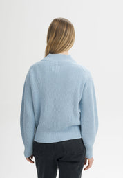 strick troyer kimaya salty blue melange