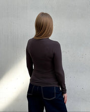rib turtleneck mio mud