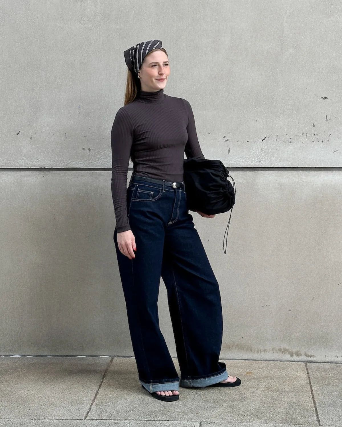 rib turtleneck mio mud