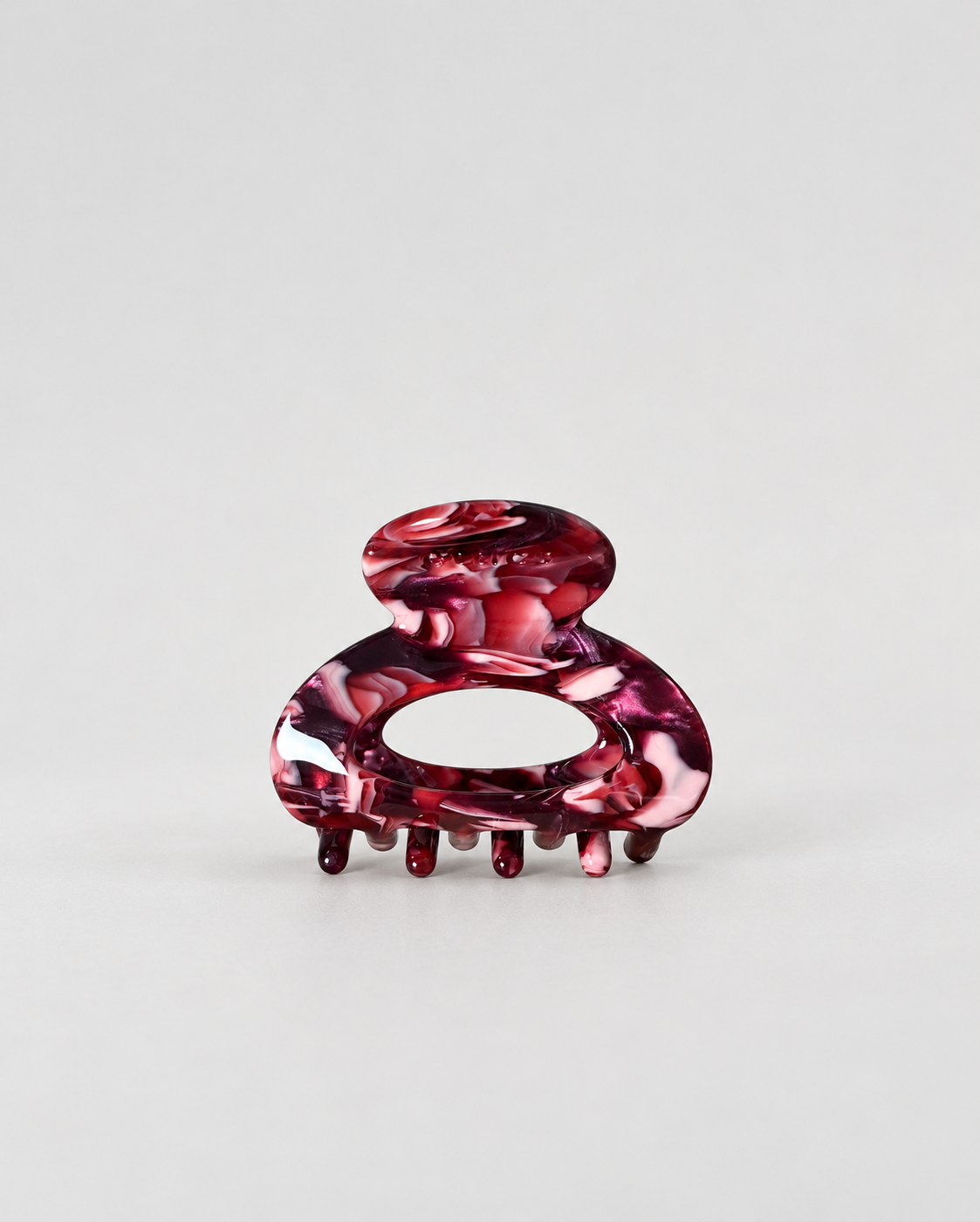spange oval mini fig marble