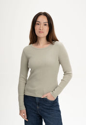 ribbed longsleeve mehar dusty green