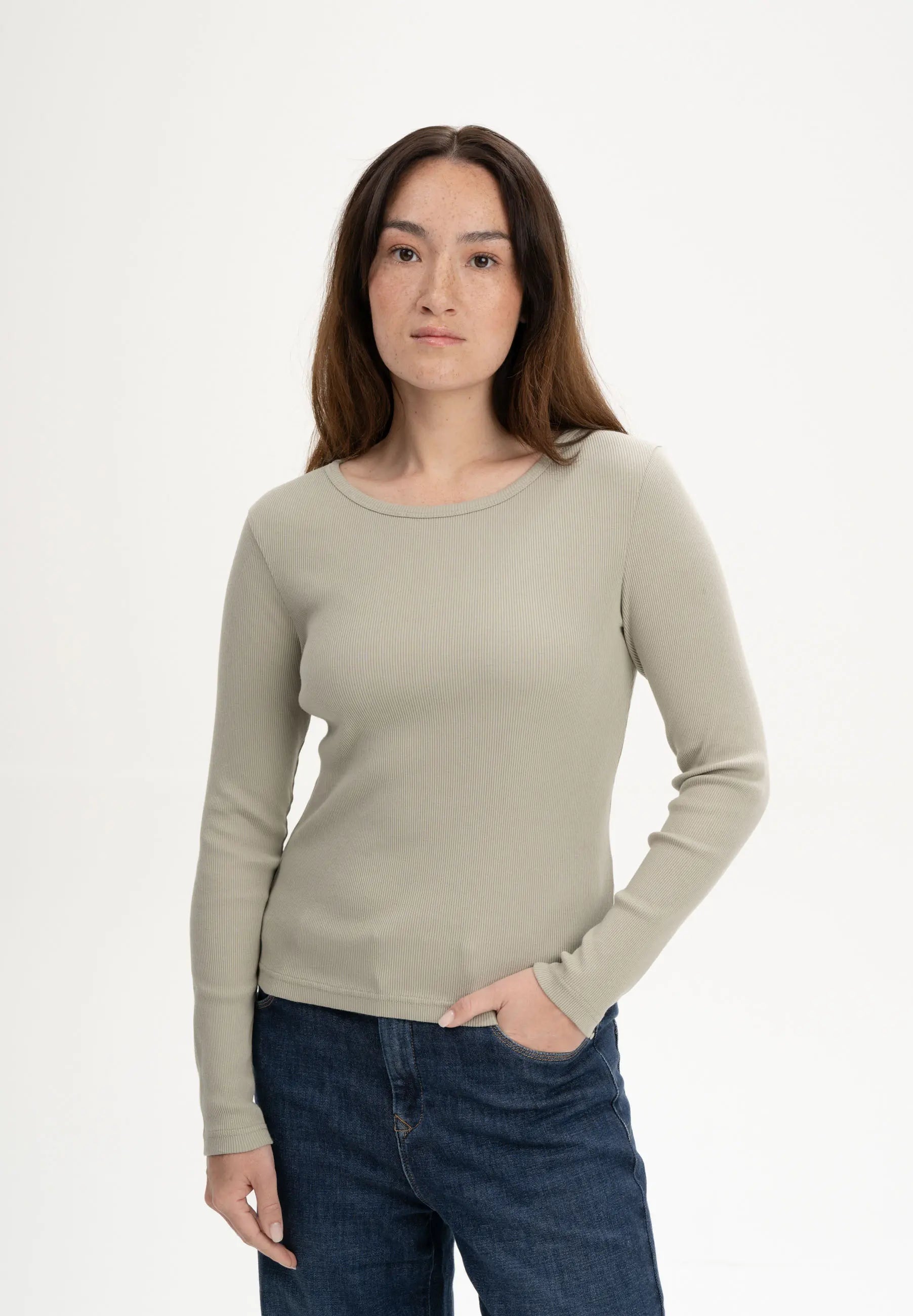 ribbed longsleeve mehar dusty green