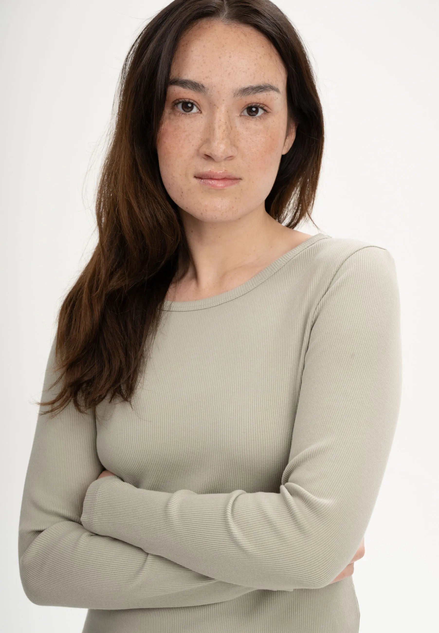 ribbed longsleeve mehar dusty green