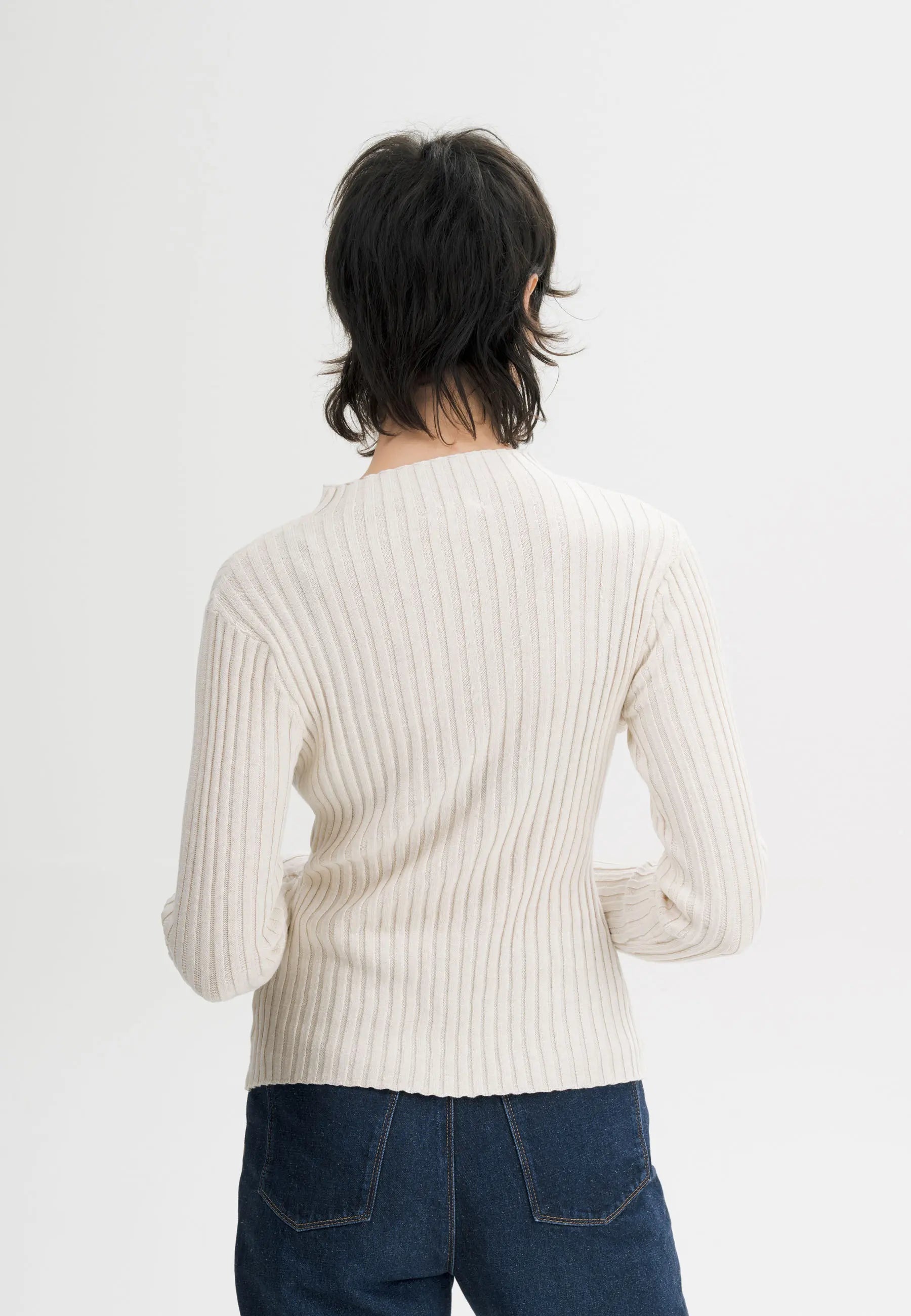 pullover namari cream melange