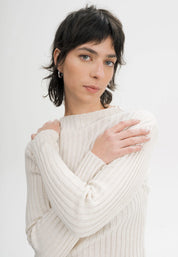 pullover namari cream melange