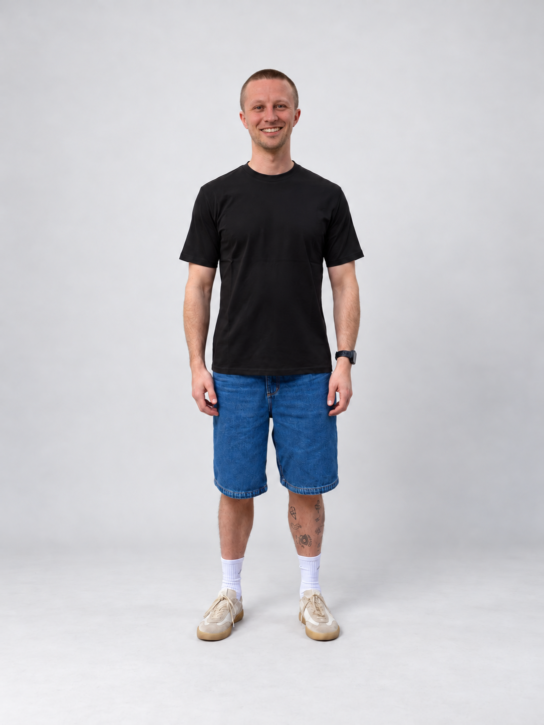 heavy tee jet black