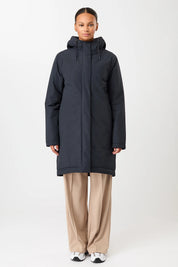 wattierter parka leicht tailliert navy (PA011CN08)