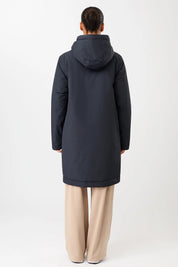 wattierter parka leicht tailliert navy (PA011CN08)