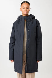 wattierter parka leicht tailliert navy (PA011CN08)