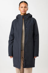 wattierter parka leicht tailliert navy (PA011CN08)