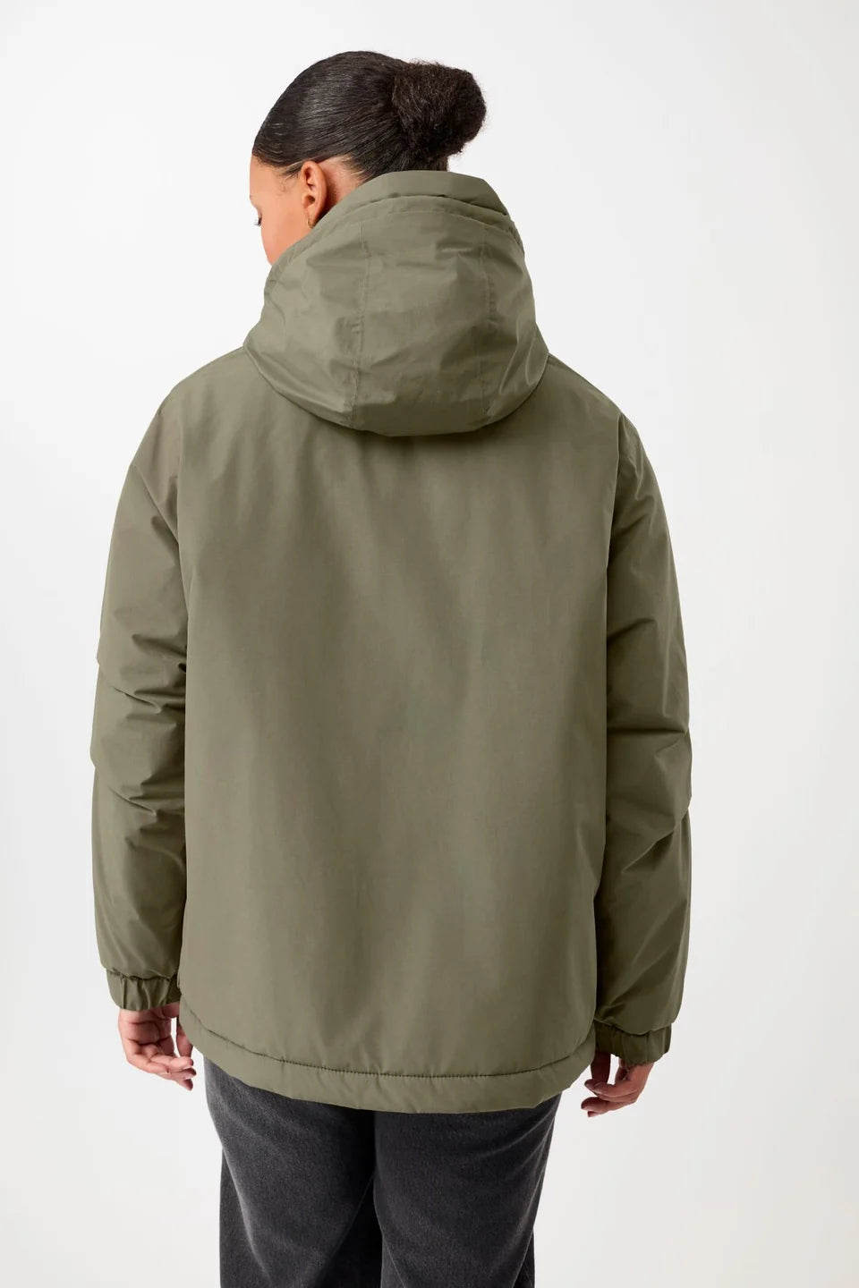 wattierter kurzparka in lockerem volumen sencha (PA156CN08)