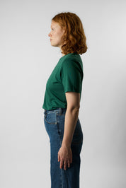 fitted organic women's tee