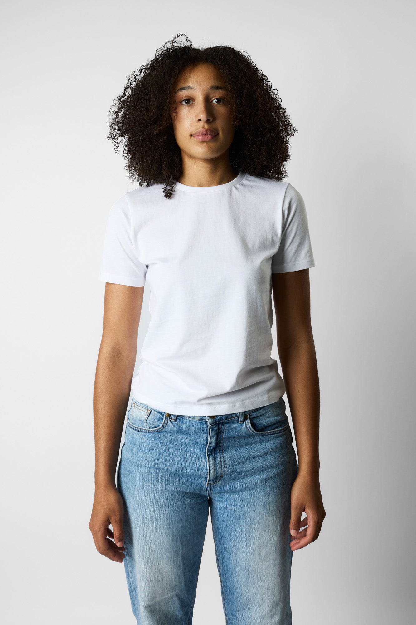 fitted organic women's tee