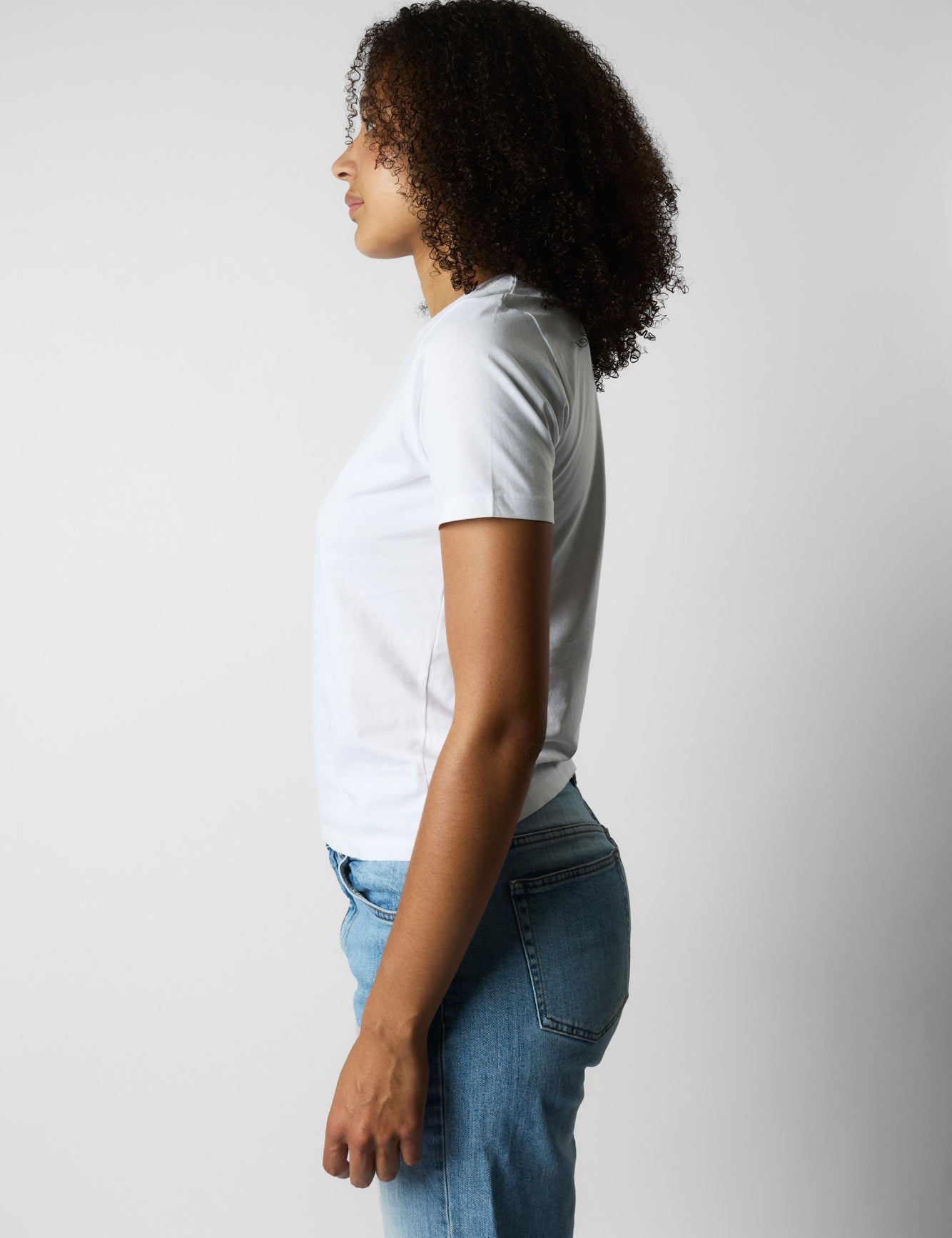 fitted organic women's tee