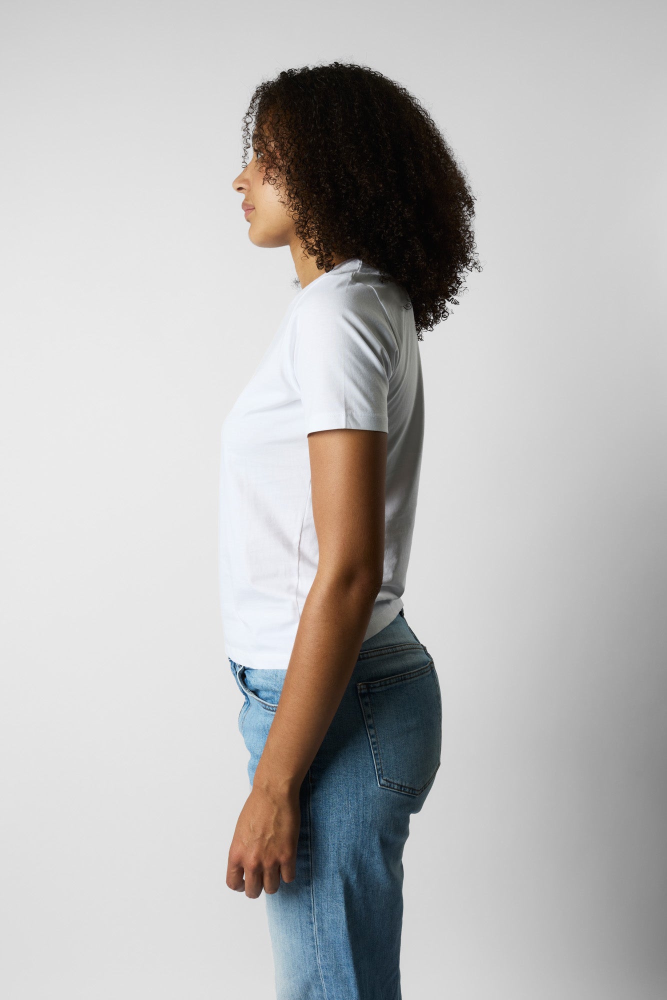 fitted organic women's tee