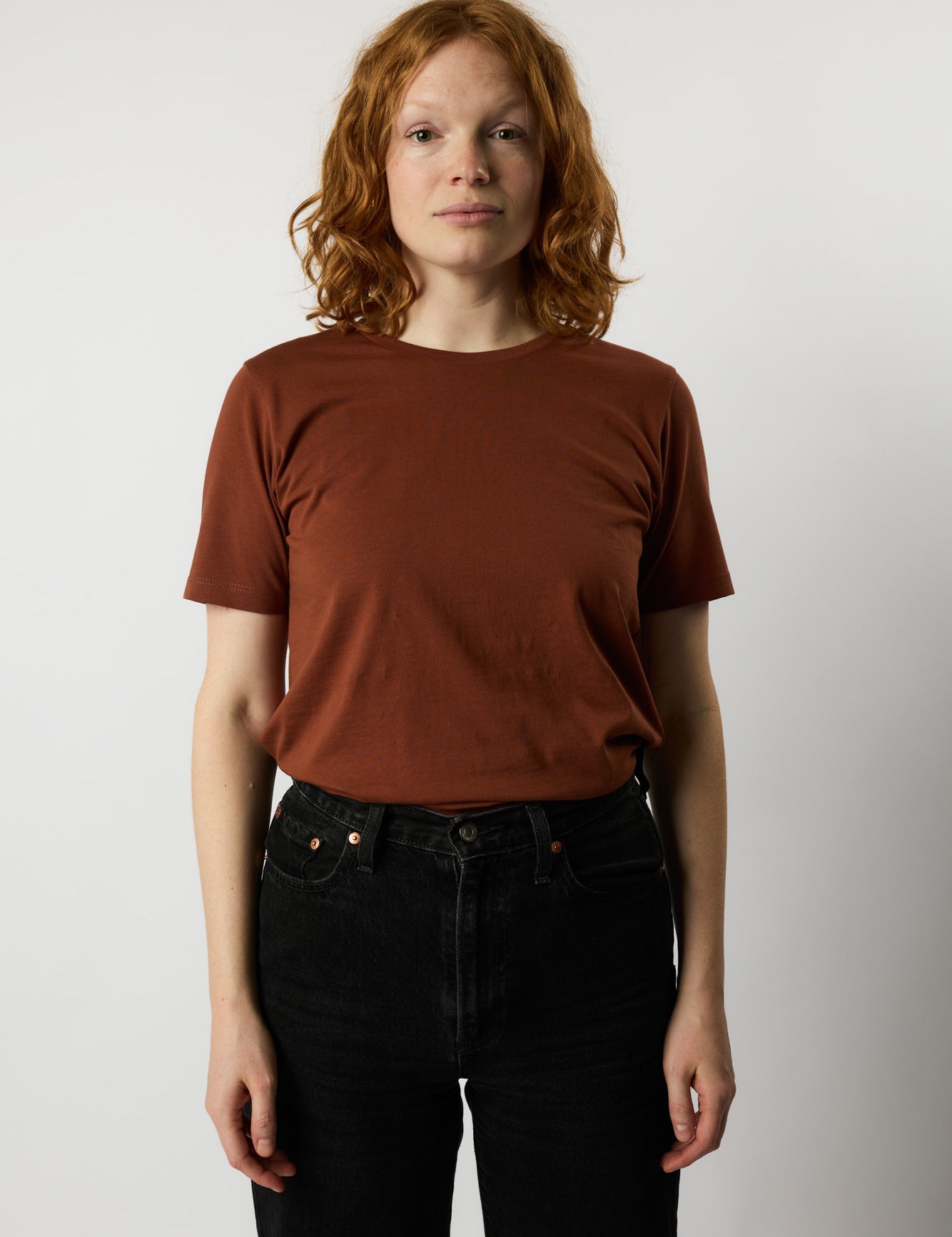 fitted organic women's tee