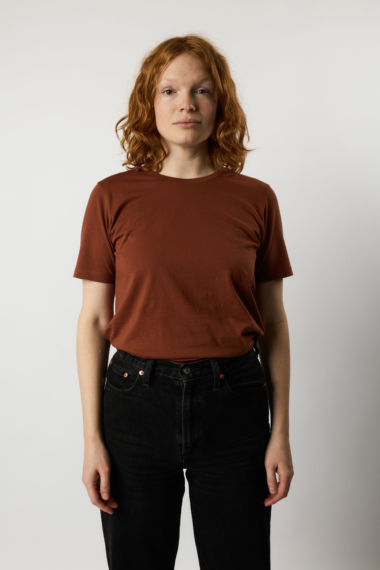 fitted organic women's tee