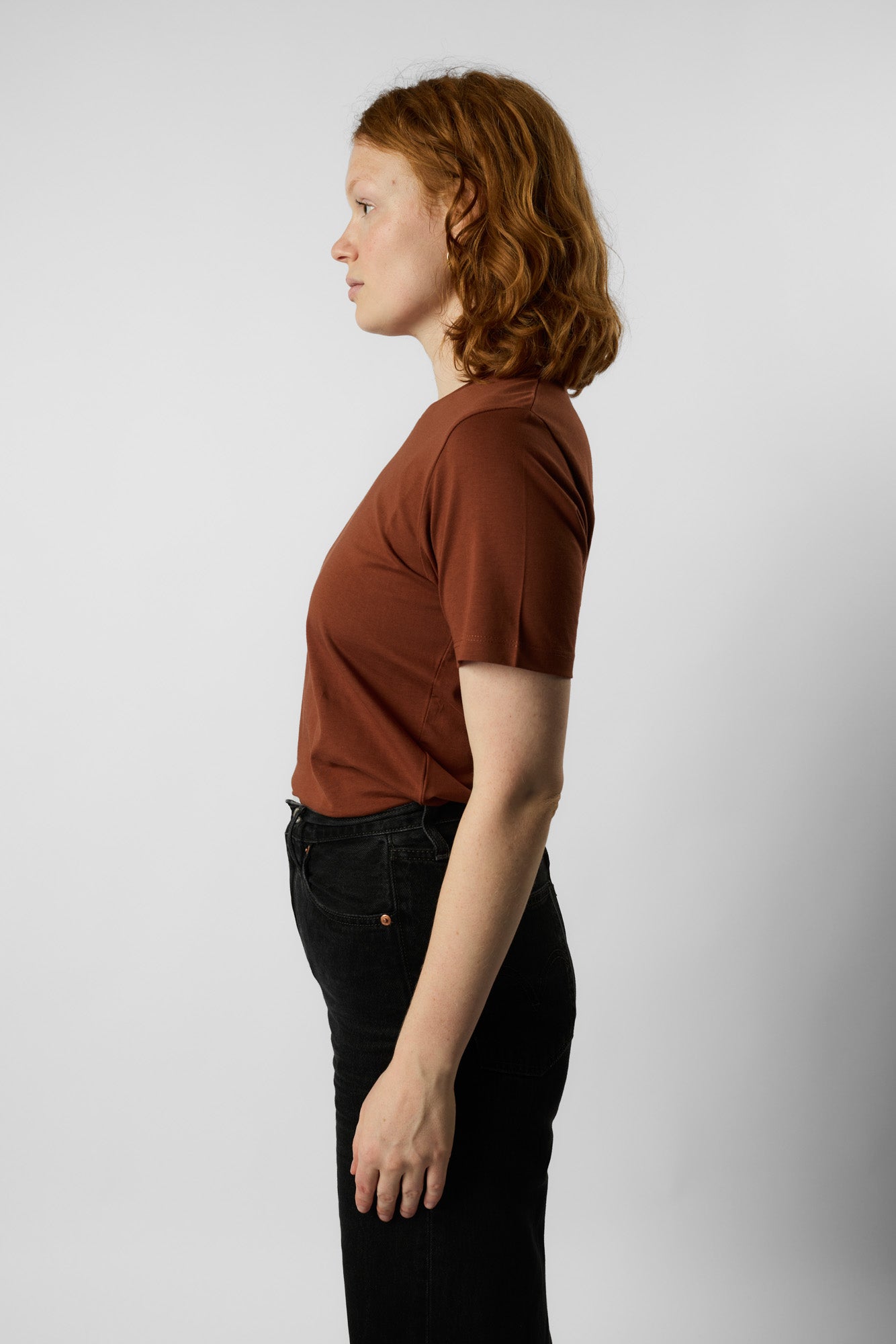 fitted organic women's tee