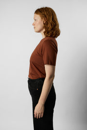 fitted organic women's tee