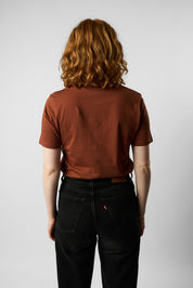 fitted organic women's tee